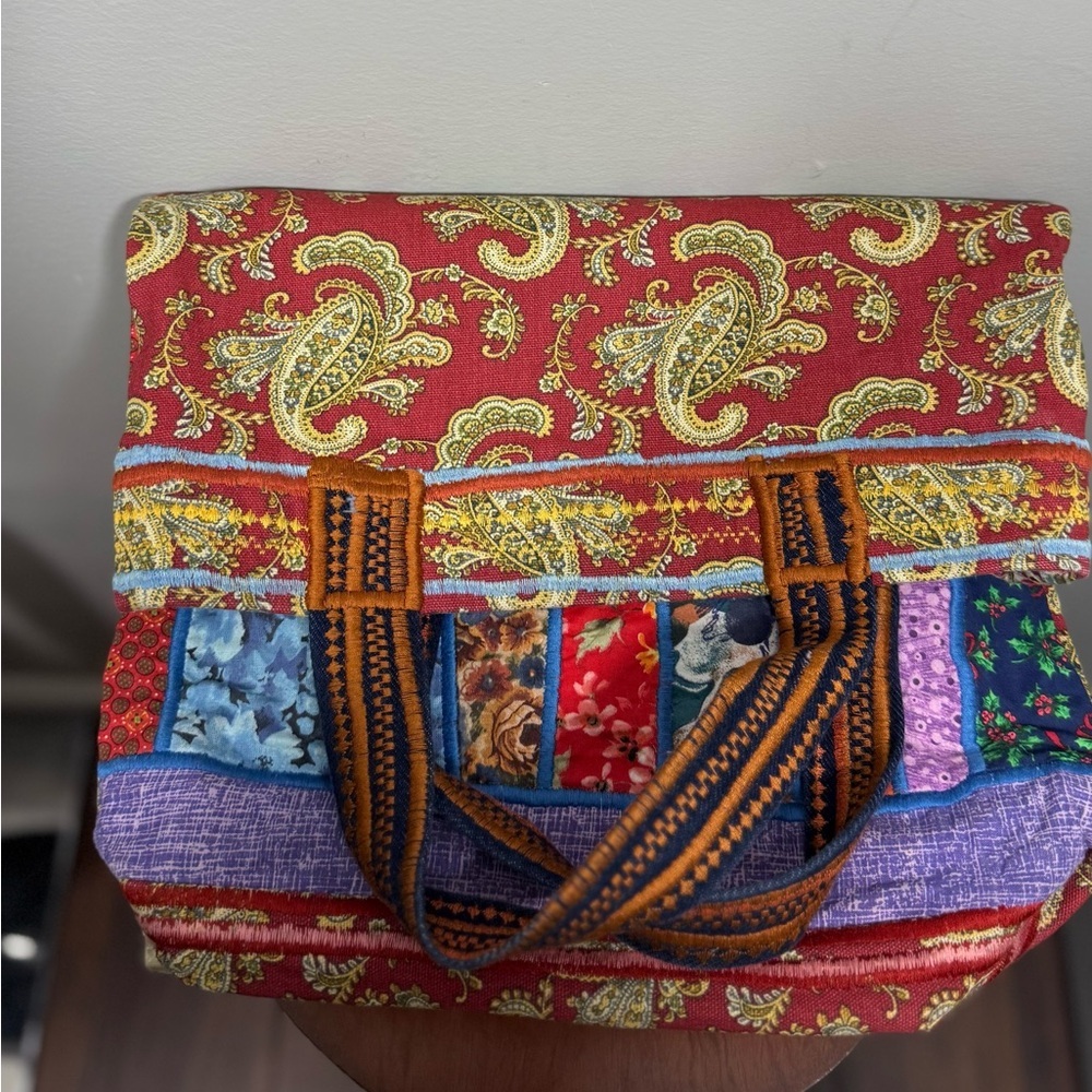 Handmade Patchwork Tote Bag - Multicolor - Picture 5 of 12